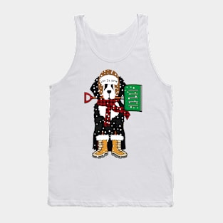 Let It Snow Bernese Mountain Dog Tank Top